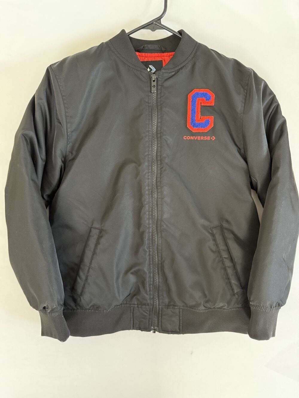 Converse Black Bomber Jacket Youth L 12-13 A118